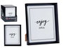 Giftdecor Portafoto Plástico Negro Moldura 20x25 cm con Apoyapie y Gancho para Colgar (Set de 24)