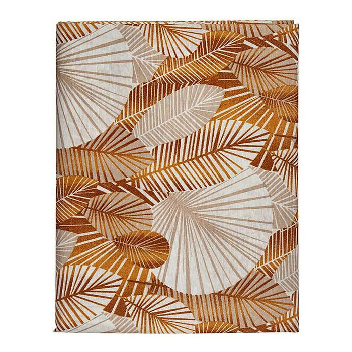 KINVARA Mantel de Loneta Antimanchas Hojas Oro 140x180cm