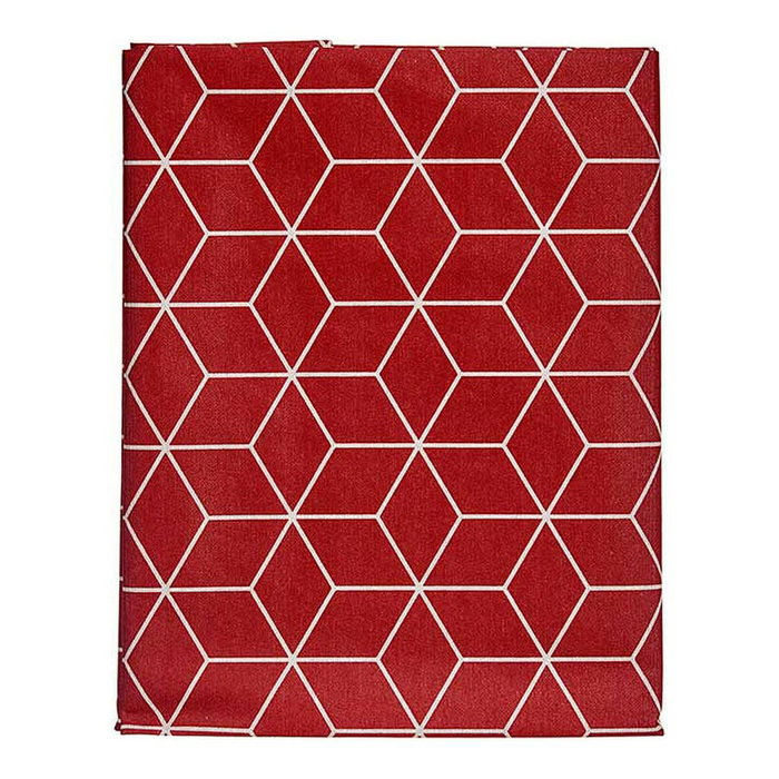 Kinvara Mantel de Loneta Antimanchas Abstract Granate 140x180 cm