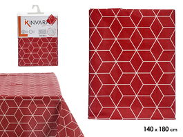 Kinvara Mantel Loneta Antimanchas Abstract Grana 140 x 180 cm (Set de 10)