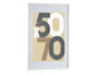 GIFTDECOR Portafotos de Pared Madera Paspartu 50x70cm Blanco Pack de 6