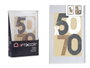 GIFTDECOR Portafotos de Pared Madera Paspartu 50x70cm Blanco Pack de 6
