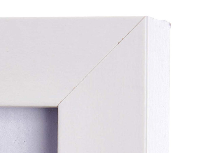 Giftdecor Portafoto Pared Madera con Paspartú Blanco 21x30 cm