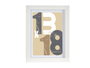 GIFTDECOR Portafoto de Pared con Paspartú 13x18cm Blanco