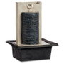 GIFTDECOR Fuente cascada grande con bandeja de plástico Negro-Gris
