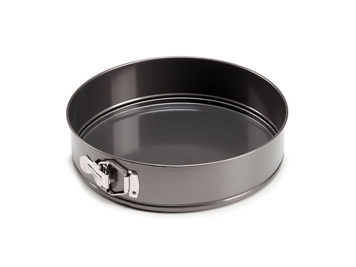 Kinvara Molde Redondo Metal Ajustable 28 cm Antiadherente Gris Oscuro Acero Carbono Apto Horno (Set de 12)