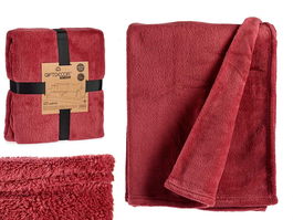 Giftdecor Manta Coralina Rosa Fuerte 125x150 cm 100% Poliéster (Set de 12)