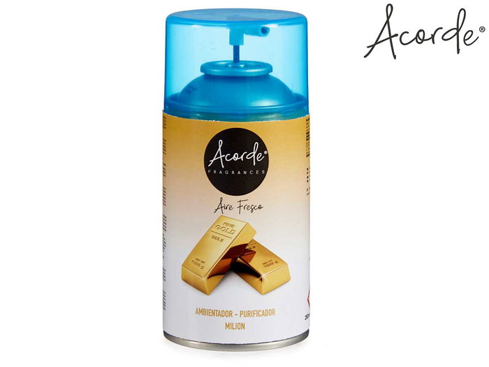 Acorde Recambio Ambientador Aerosol Milion 250 ml (6.5x14.5x6.5 cm) (Set de 6)
