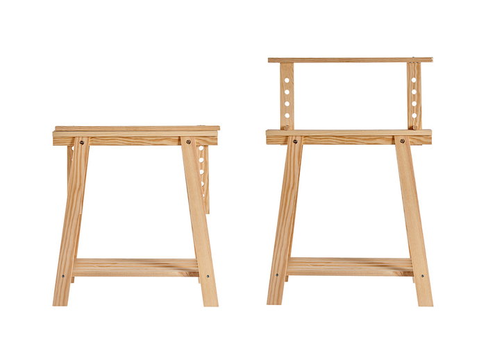 Kipit Caballete Regulable Madera Natural 71 x 18 x 11 cm Kipit Caballete Regulable Madera Natural 71 x 18 x 11 cm