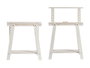 Kipit Caballete Regulable Madera Blanco 18 x 11 x 71 cm