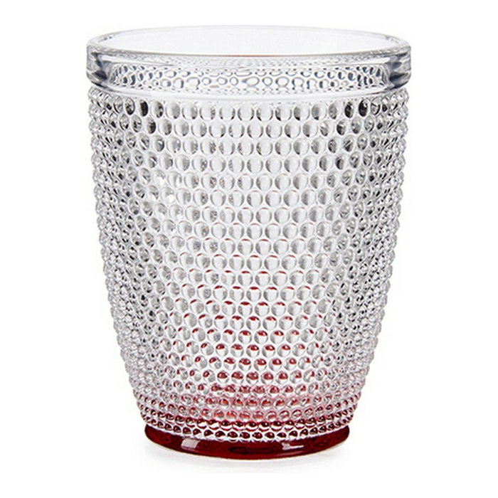 Vivalto Vaso de Cristal Puntos Agua Rojo 300ml Vivalto Vaso de Cristal Puntos Agua Rojo 300ml