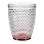 Vivalto Vaso de Cristal Puntos Agua Rojo 300ml