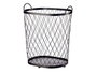 Giftdecor Cesto Metálico Negro con Asas 31x46.5x54.7 cm (Set de 4)
