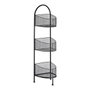 Giftdecor Estantería Metálica Ovalada 3 Pisos Negro