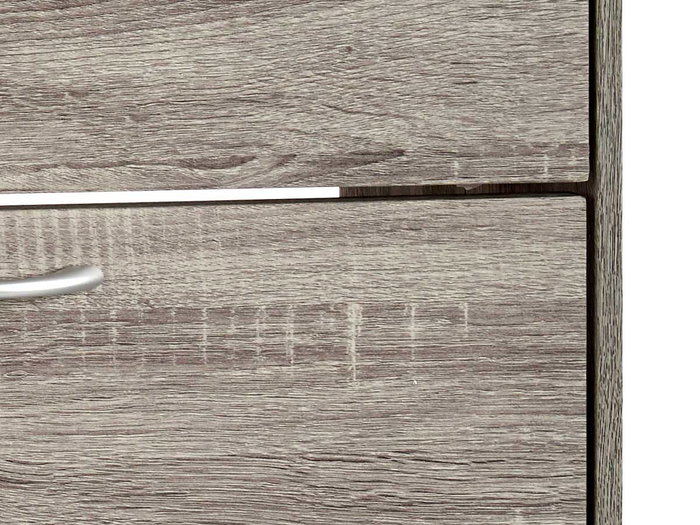 Giftdecor Zapatero Madera 2 Pisos Color Gris Oscuro 60x80x24 cm