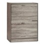 Giftdecor Zapatero de Madera 2 Pisos Gris Oscuro