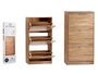 GIFTDECOR Zapatero de madera de 3 pisos color Roble