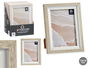Giftdecor Portafotos Natural Borde Blanco 13x18 cm (Set de 24)