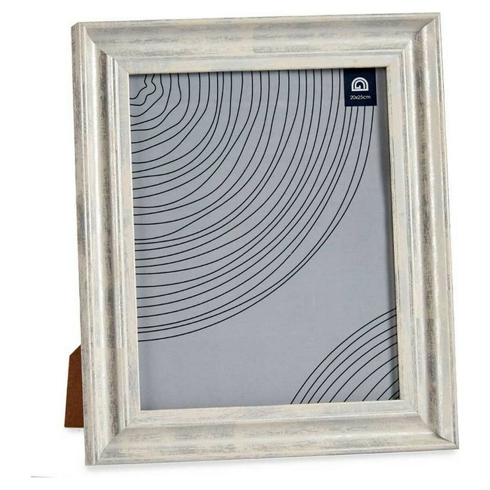 Giftdecor Portafotos Efecto Madera Plata 20x25cm