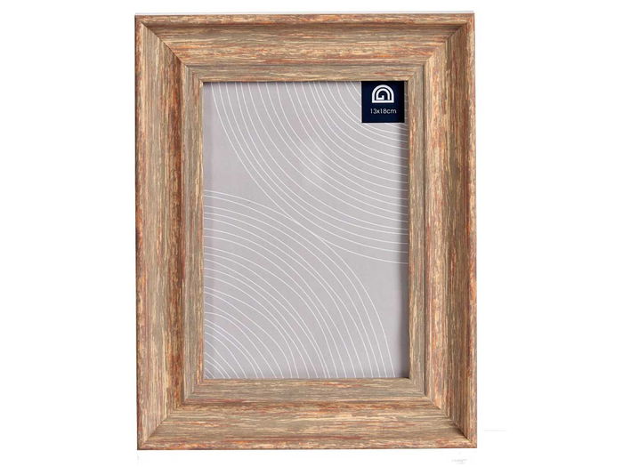 Giftdecor Portafotos Efecto Madera Cobre 13x18 cm (Set de 24)