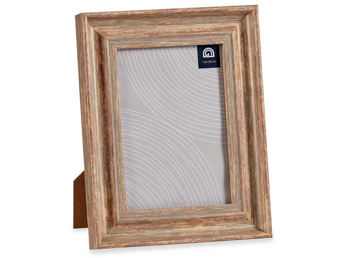 Giftdecor Portafotos Efecto Madera Cobre 13x18 cm (Set de 24)