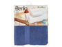 Berilo Toalla de Baño Lisa 90 x 50 cm - Azul Oscuro - 80% Algodón 20% Poliéster (Set de 24)