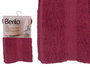 Berilo Toalla de Baño Granate 70x130 cm Abierta, Lisa, Algodón y Poliéster, 80% Algodón 20% Poliéster (Set de 12)