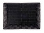 Kipit Cesta de Tela Cónica Rectangular con Asas Grande Negro 35x25x20 cm (Set de 12)