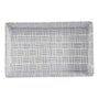 KIPIT Cesta de tela rectangular sin asas blanco