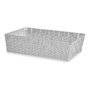 KIPIT Cesta de tela rectangular sin asas blanco