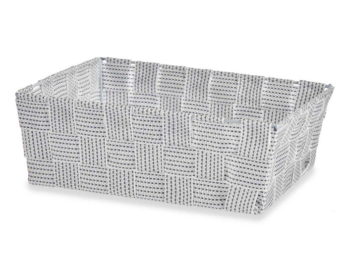 Kipit Cesta Tela Sin Asas Blanca 24 cm (20x24x8 cm) Poliester (Set de 24)