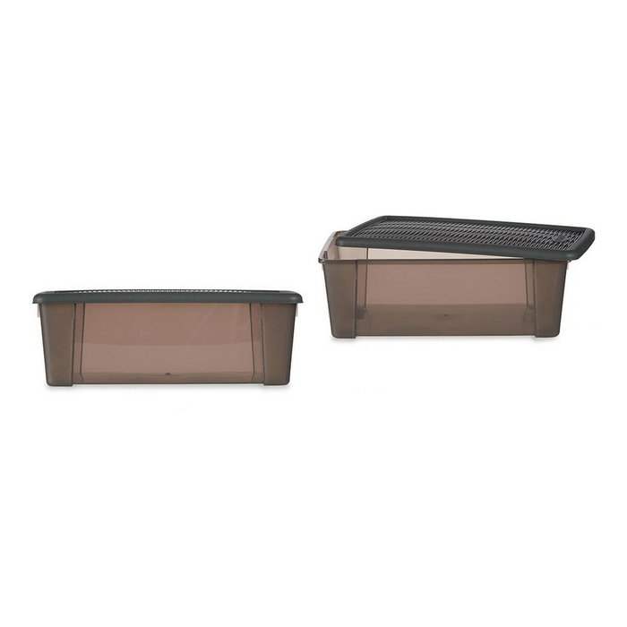 Stefanplast Caja Elegance 5 L Gris y Gris Transparente