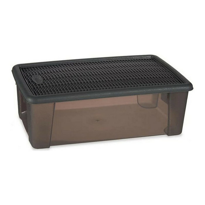 Stefanplast Caja Elegance 5 L Gris y Gris Transparente