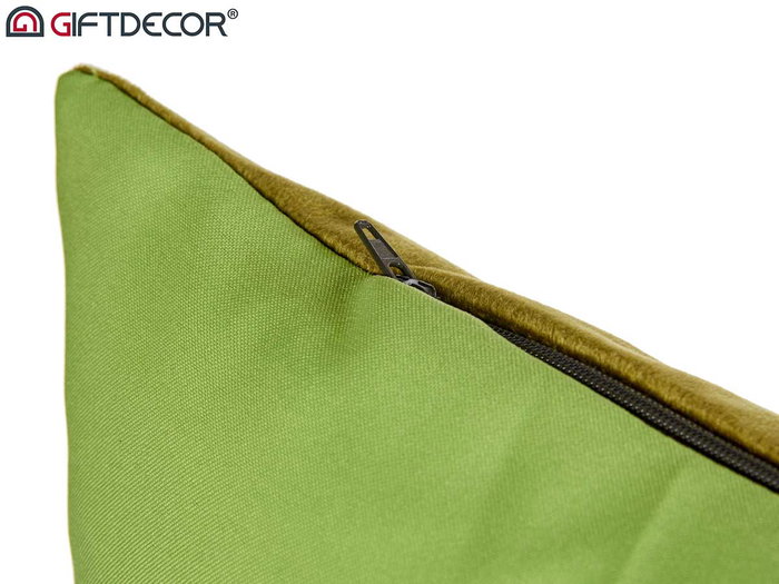 Giftdecor Set de 6 Cojines de Terciopelo Verde 60x45 cm