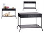 GIFTDECOR Mesa Consola Metal Negro