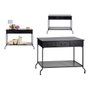 GIFTDECOR Mesa Consola Metal Negro