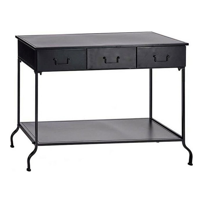 GIFTDECOR Mesa Consola Metal Negro