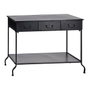 GIFTDECOR Mesa Consola Metal Negro