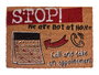 Giftdecor Felpudo Fibra de Coco Stop 40x60 cm Natural, Negro, Rojo (Set de 12)
