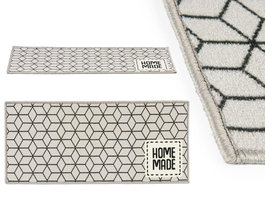 Alfombra Multiusos Kinvara Home Made 40 x 90 cm Gris y Negro (Set de 24)