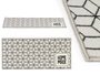 Alfombra Multiusos Kinvara Home Made 40 x 90 cm Gris y Negro (Set de 24)