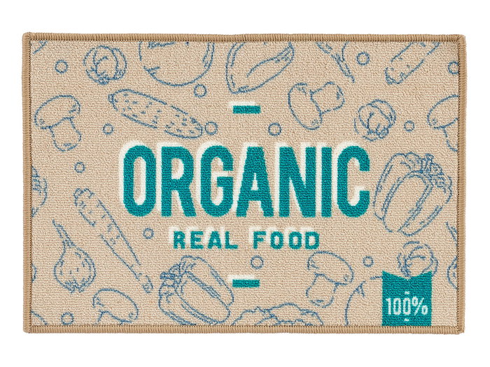 Kinvara Alfombra Multiusos Organic 40 cm x 60 cm Verde, Azul, Beige (Set de 24)