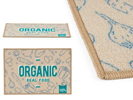 Kinvara Alfombra Multiusos Organic 40 cm x 60 cm Verde, Azul, Beige (Set de 24)