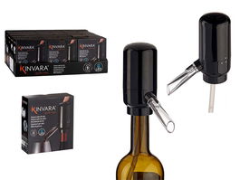 Kinvara Dispensador Vino Eléctrico Negro 5 x 11 x 10 cm (Set de 12)