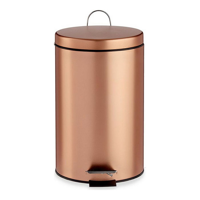 Berilo Papelera de Pedal 12L Metal Cobre Berilo Papelera de Pedal 12L Metal Cobre