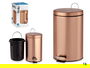 Berilo Papelera Pedal 12L Metal Cobre 25 x 39.5 x 32 cm (Set de 4)