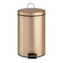 Berilo Papelera de Pedal 7L Metal Oro Pack de 4