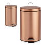 Berilo Papelera de Pedal 7L Metal Cobre