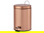 Berilo Papelera Pedal 5L Metal Cobre 20.5 x 27.5 x 26.5 cm (Set de 4)