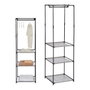 Kipit Armario Abierto Sencillo 160cm Negro - Gris